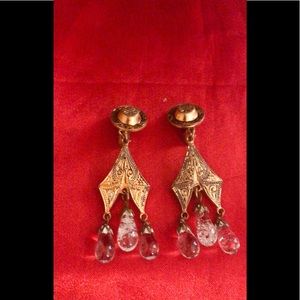 Vintage Style Costume Jewelry Clip On Earrings